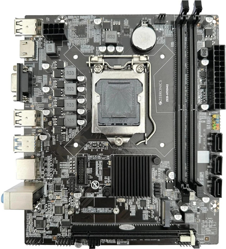 ZEBRONICS Z310M2, M.2 Slot, upto 32GB RAM, HDMI LGA1151Socket Micro-ATX Intel H110 Chipset DDR4 Motherboard for Desktop