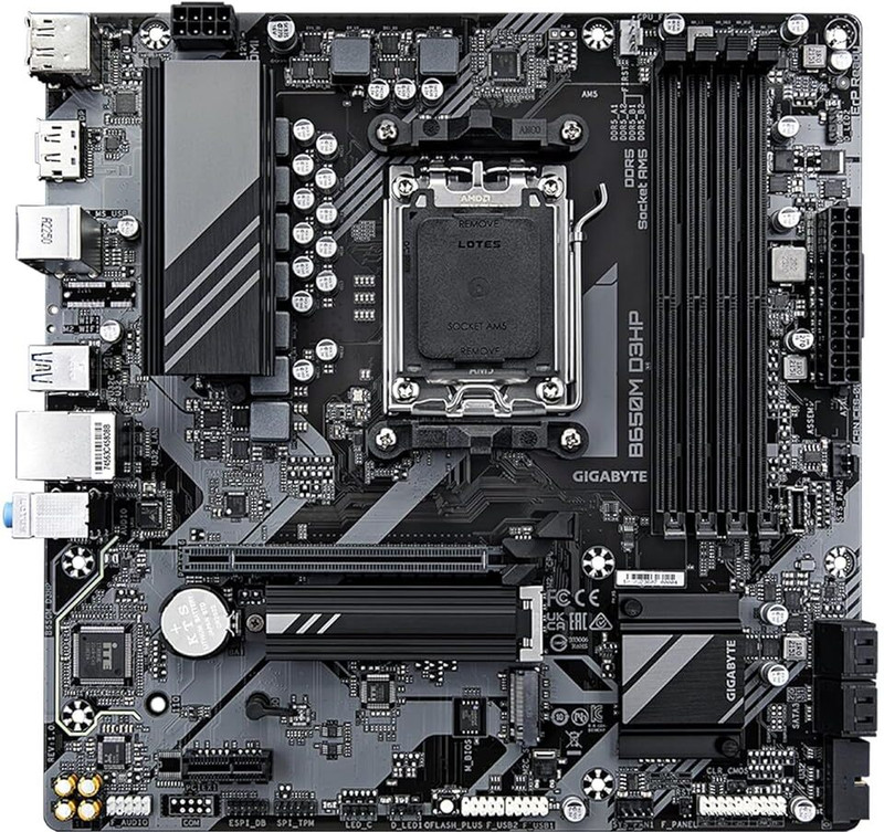 GIGABYTE B650M Gaming WiFi DDR5 Chipset, AMD AM5, mATX AM5Socket Micro-ATX AMD B650 Chipset DDR5 Motherboard for Desktop