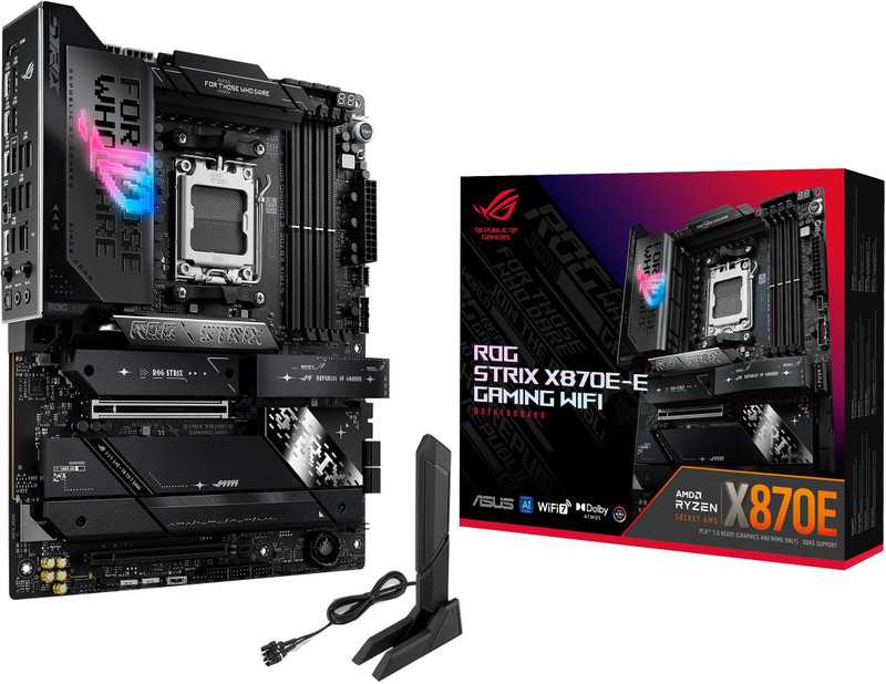 ASUS ROG CROSSHAIR X870E HERO AM5Socket ATX AMD X870 Chipset DDR5 Motherboard for Desktop