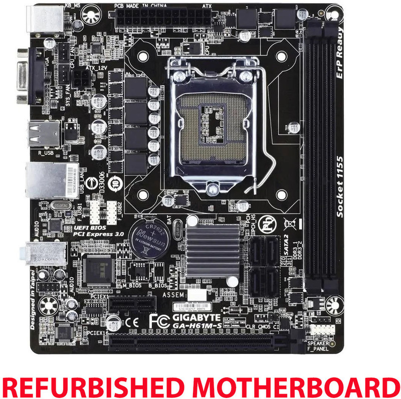 GEONIX Geonix_H61 LGA 1155Socket Micro-ATX Intel H61 Chipset DDR3 Motherboard for Desktop