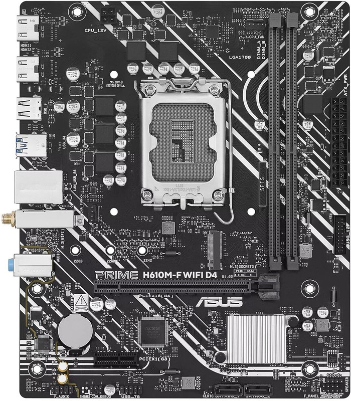 ASUS PRIME-H610M-CS-D4 LGA 1700Socket Micro-ATX Intel H610 Chipset DDR4 Motherboard for Desktop