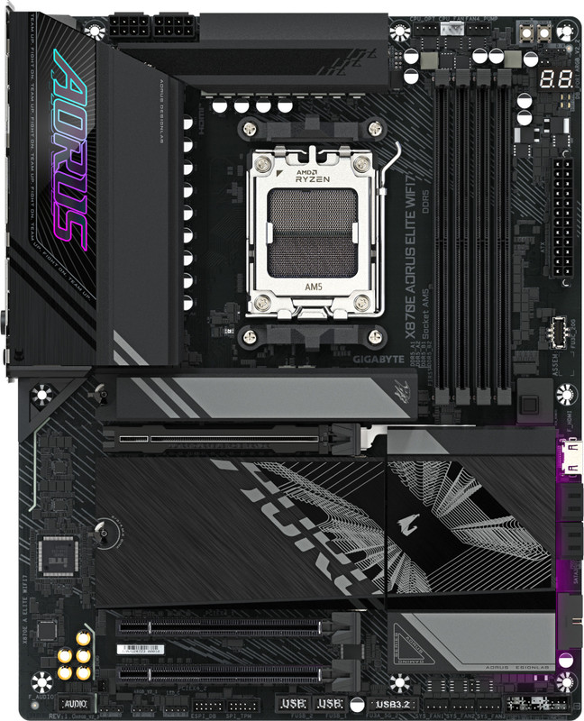 GIGABYTE X870E AORUS ELITE WIFI7 AM5Socket ATX AMD X870E Chipset DDR5 Motherboard for Desktop