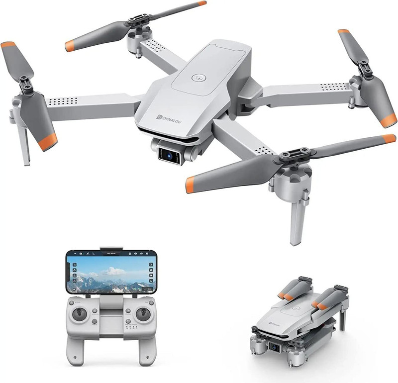 HG WORLD Dynalog DG600C GPS Dual Mini Camera Drone,Foldable quadcopter,FPV Drone Camera  Motion Controller(Black Gray, Remote Control Drone With Camera, Long Endurance Battery, For Mobile)
