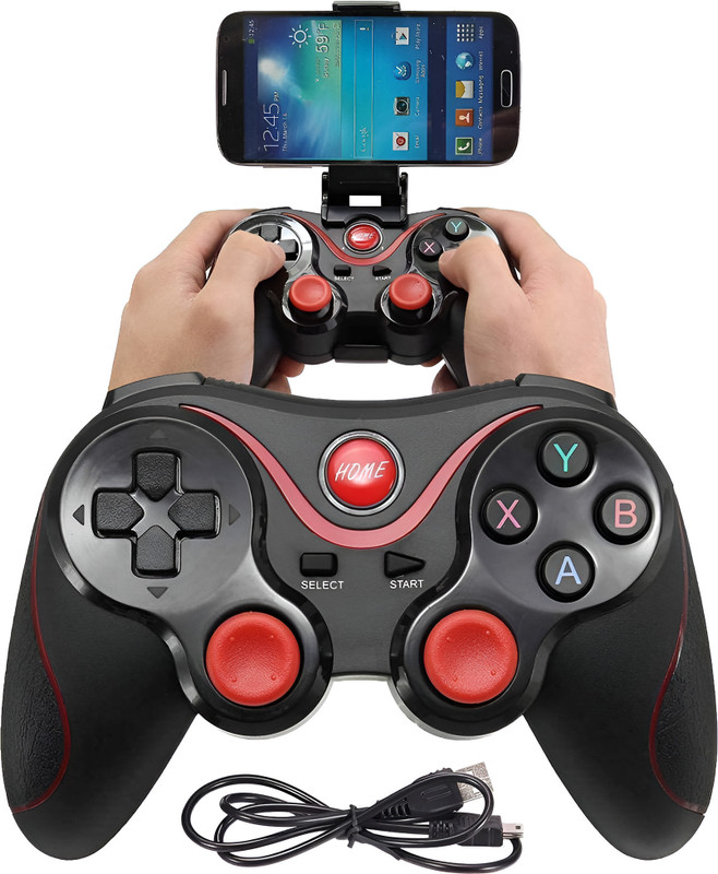 gamenophobia X3 Wireless Bluetooth Gamepad For Android/Windows/Smart TV (PUBG Not Support)  Joystick(Black, For PC)