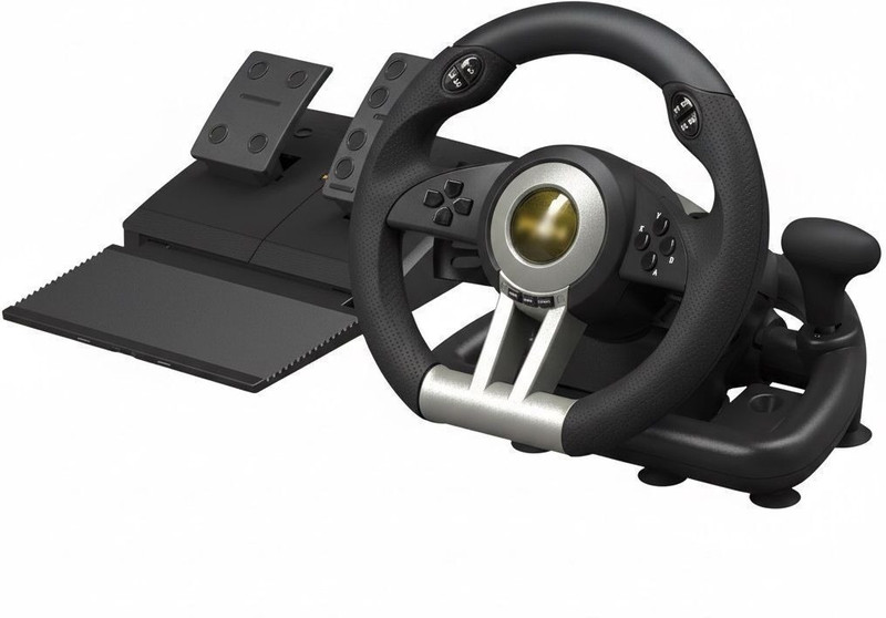 HG WORLD V3 Pro Racing Steering Wheel With Pedal For Switch / Xbox Series X | S  Motion Controller(Black Edition, For PC, PS3, PS4, Xbox, Xbox One)