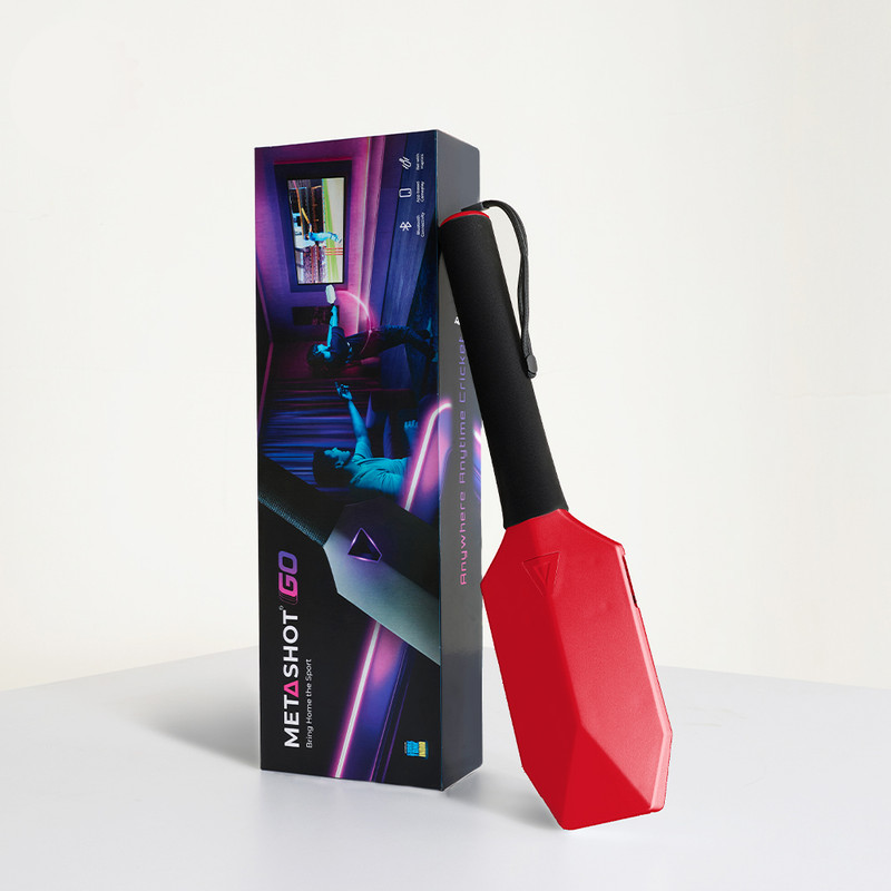 MetaShot GO Cricket Bat Game  Motion Controller(Red, Black, For Mobile, PC)