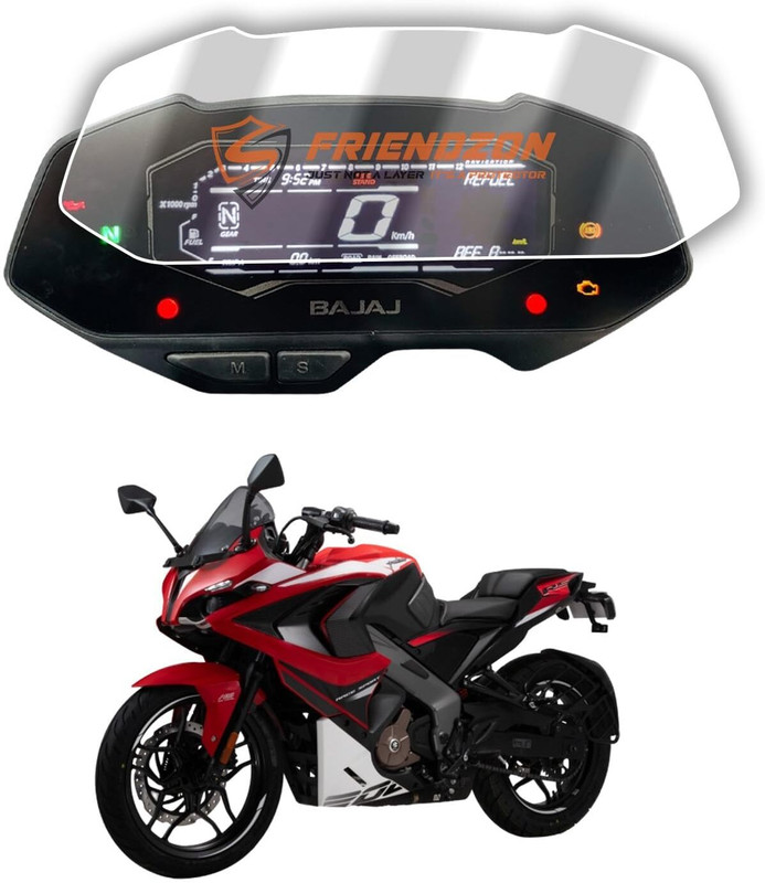 road religion Speedometer Screen Protector Compatible with Pulsar RS200 2025 Digital Speedometer(Bajaj Universal For Bike)