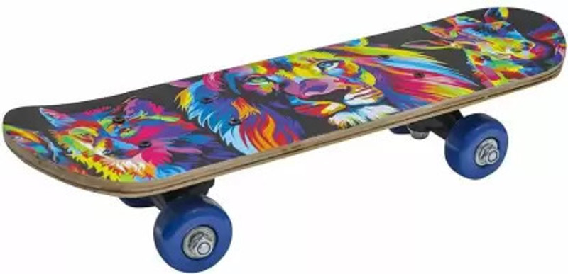 S.V.Enterprises 24'' Blue Spidermen Handheld Skateboard 24" Light Flashing 4 Wheels Skate Boards Motorized Skateboard