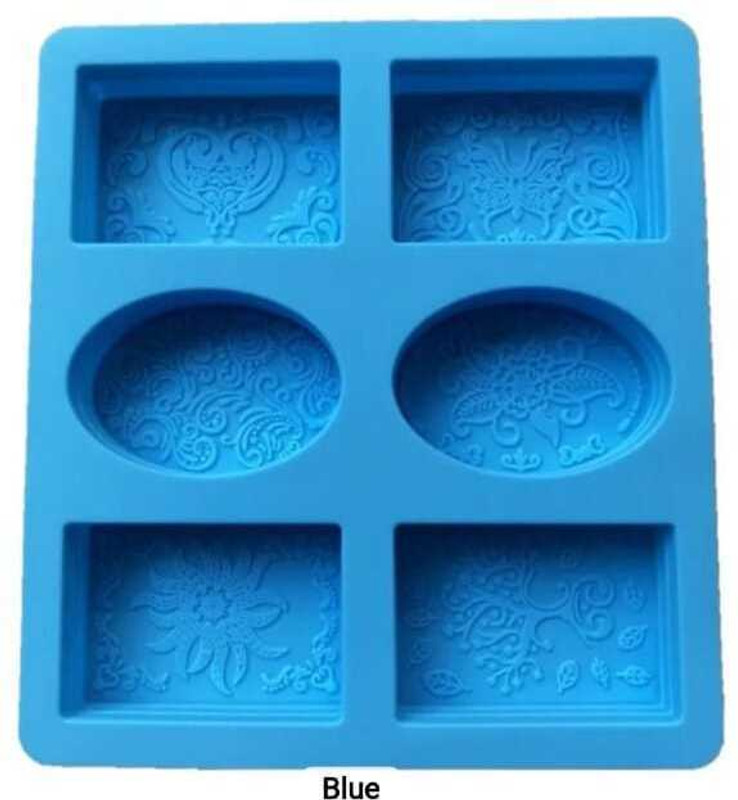 TP INCORP Silicone Cake Mould Silicone Soap Moulds for Soap Making, Round & Rectangle Soap Mould Silicon Soap Moulds for Soap Making (Random Colour)(Pack of 1)