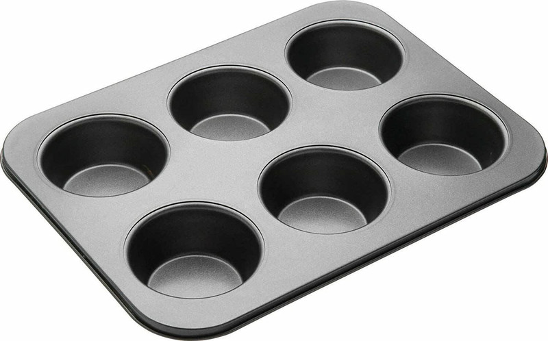 H&M Store Carbon Steel Cupcake/Muffin Mould 6(Pack of 2)