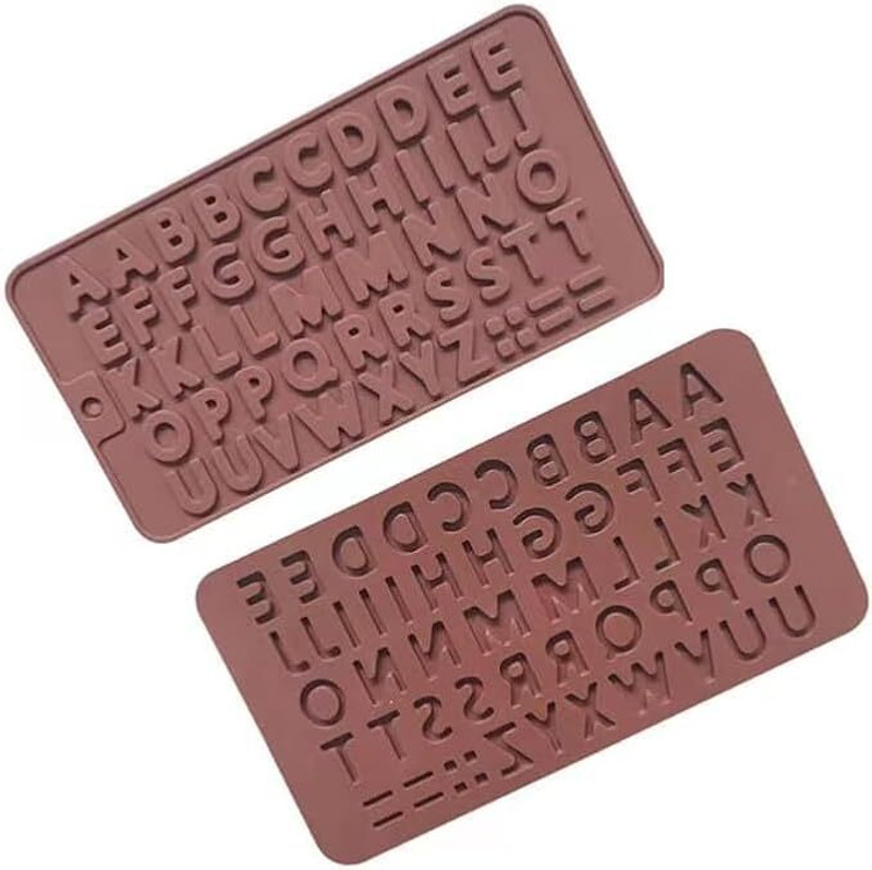 MoldBerry Silicone Chocolate Mould Silicone Alphabet Chocolate Mould A–Z Letter Shape Candy Jelly Fondant Soap Making Mold | Non Stick Reusable Baking Tray(Pack of 1)