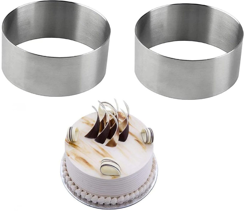 noble foods Stainless Steel Cake Mould 1(Pack of 1)