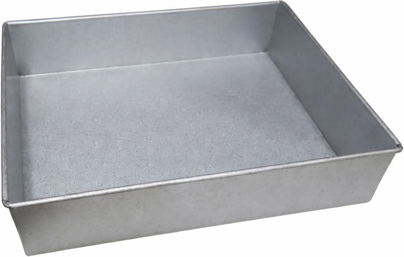 Bakers Pardise Aluminum Rectangle Shape Mould of Size 11"x 9"x 2.5" for 2kg cake - Cup Mould Tray Aluminium Bread Mould 1(Pack of 1)