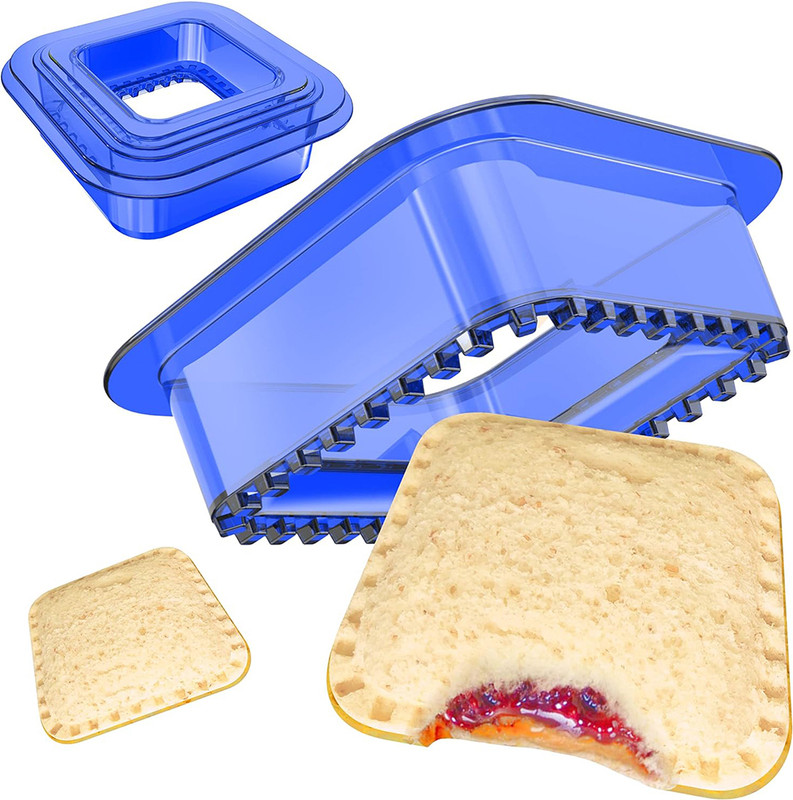 HASTHIP Sandwich Maker Mold with 2 Sizes Square Cutter Sealer and Pastry Cutter Pastry Cutter(Pack of 2)