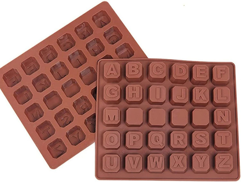 Tedemel Alphabet & Numeric Silicone Chocolate Mould Truffle Chocolate Shaver(5 cm)