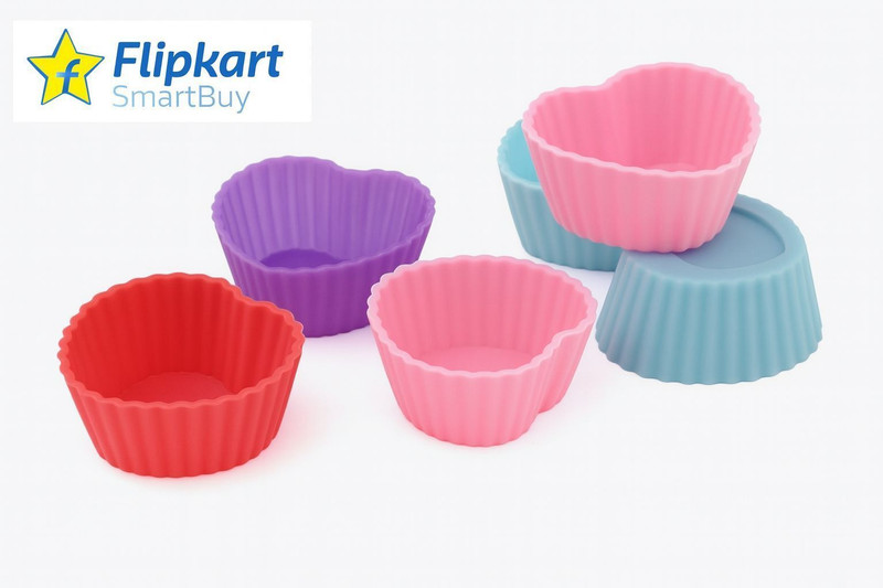 Flipkart SmartBuy Silicone Cupcake/Muffin Mould 6(Pack of 6)