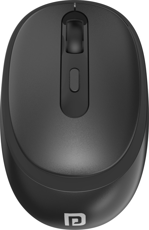 Portronics Toad 27 Ambidextrous Optical Mouse Silent Buttons / Auto Power Saving mode, Upto 1200 DPI(2.4GHz Wireless, Black)