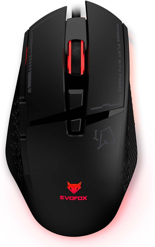 EVOFOX Phantom 2 Programmable Wired Ambidextrous Optical Gaming Mouse(USB 2.0, Black)