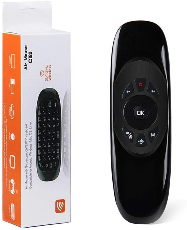 Sancy Air Mouse & Wireless Keyboard with 2.4G, Motion Sensing & IR Learning Ambidextrous Optical  Gaming Mouse With Bluetooth(2.4GHz Wireless, Black)