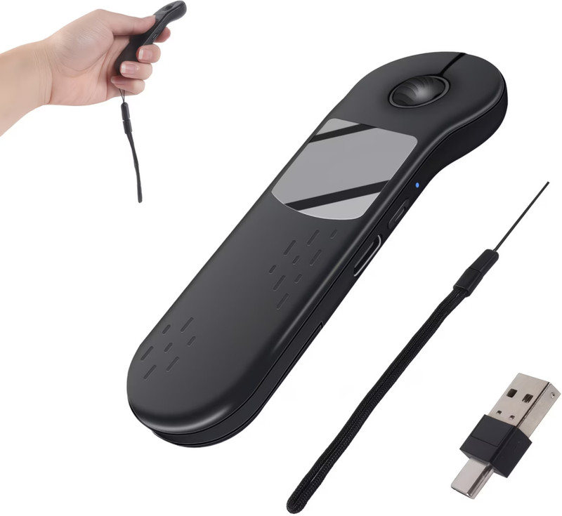 mil9us D13 Pro Wireless Mouse Rechargeable, Air Mouse Ergonomic Hand Grip Mouse Ergonomic Laser  Gaming Mouse With Bluetooth(2.4GHz Wireless, Black)