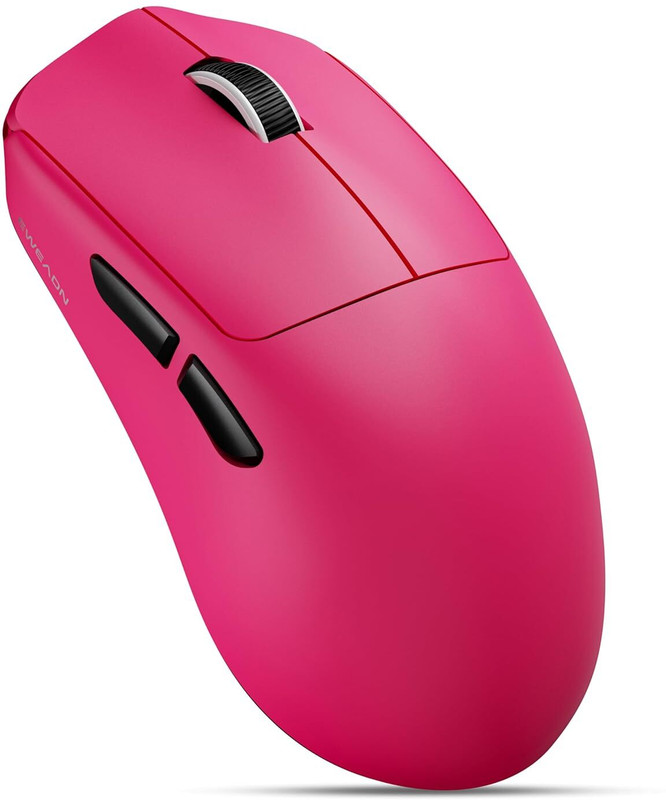 Eweadn X23 Pro Ambidextrous Laser Gaming Mouse With Bluetooth(2.4GHz Wireless, Raspberry Pink)