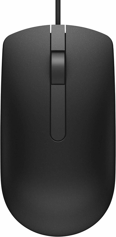 DELL MS 116-BK Wired Ambidextrous Optical Mouse(USB, Black)