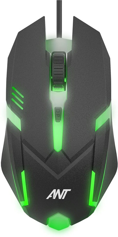 Ant Esports Virtus100 RGB Wired Ergonomic Optical  Gaming Mouse(USB 3.0, White)