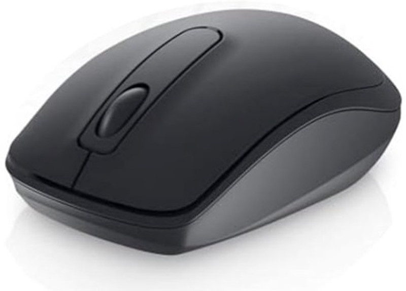 DELL WM118 Ambidextrous Optical Mouse 1000DPI, with USB Nano Receiver, Optical Tracking, Plug and Play(2.4GHz Wireless, Black)