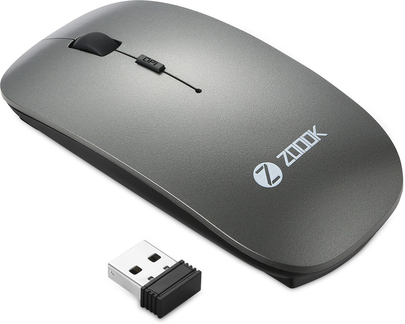 Zoook ZK-BLADE-BOLD Wireless Ambidextrous Optical Mouse(2.4GHz Wireless, Space Grey)