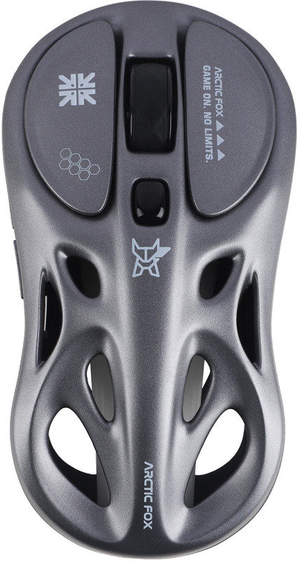 Arctic Fox Alien-X Wireless and Bluetooth Rechargeable Mouse (2x BT, 2.4G & Wired) Ambidextrous Optical Gaming Mouse(2.4GHz Wireless, Bluetooth, Type C, Red)