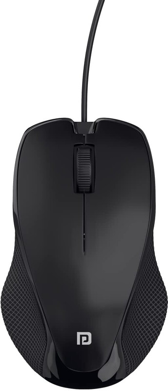 Portronics Toad 101,POR 1800 Wired Ambidextrous Optical Mouse(USB 2.0, Black)
