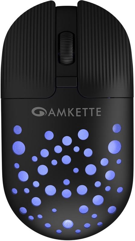 AMKETTE Hush Pro Spectra Ambidextrous Optical Mouse(2.4GHz Wireless, Black)