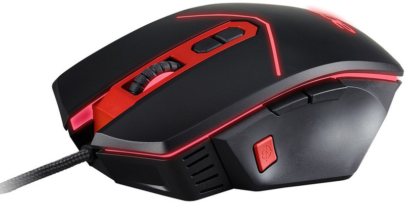 Acer NMW120 Wired Ambidextrous Optical  Gaming Mouse(USB 2.0, USB 3.0, Black)