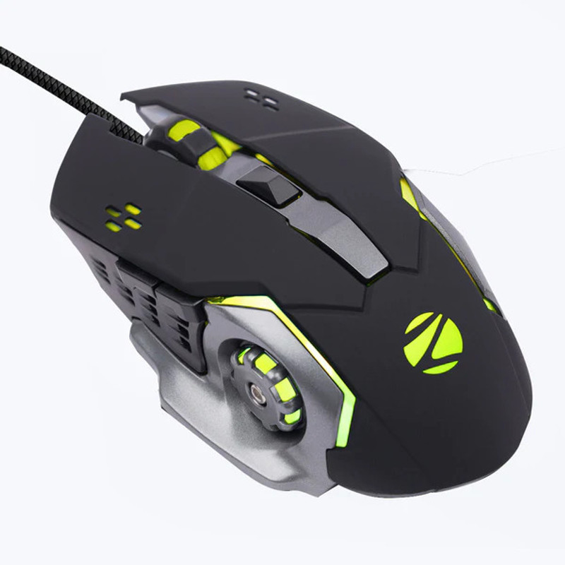 ZEBRONICS ZEB-SCORPIO Wired Ambidextrous Optical Gaming Mouse(USB 2.0, USB 3.0, Black)