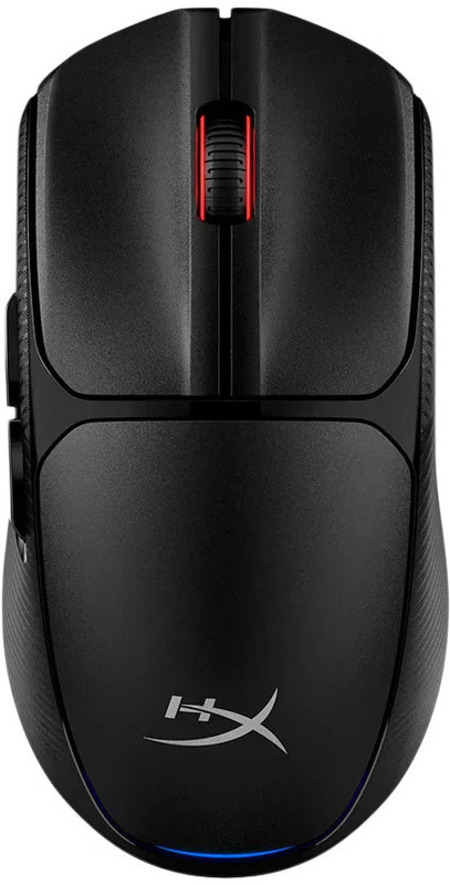 HyperX Pulsefire Fuse Ambidextrous Optical  Gaming Mouse(2.4GHz Wireless, Bluetooth, Carbon Fiber Black)