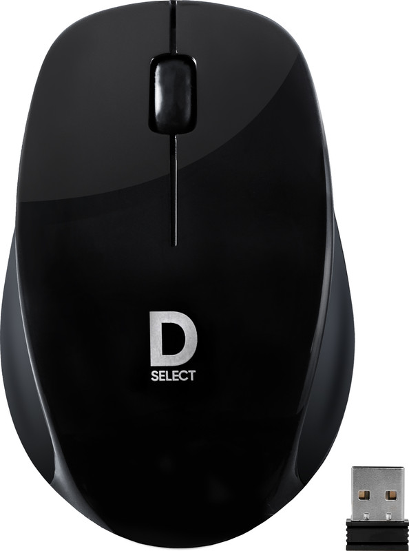 DSelect by Dell DS320 Ambidextrous Optical Mouse(2.4GHz Wireless, Black)
