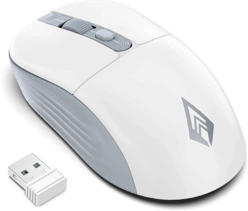 Archer Tech Lab Precision 100 Wireless Mouse: Ergonomic, 3 DPI settings, 10M range, lightweight. Ergonomic Optical  Gaming Mouse(2.4GHz Wireless, White)