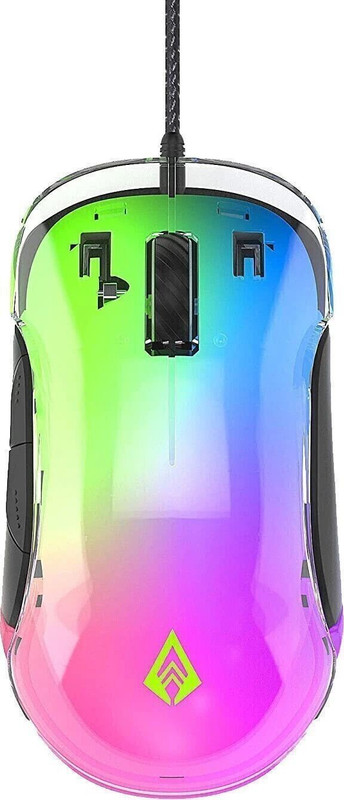 Archer Tech Lab Recurve 400 Wired Ambidextrous Optical  Gaming Mouse(USB 3.0, Transparent)