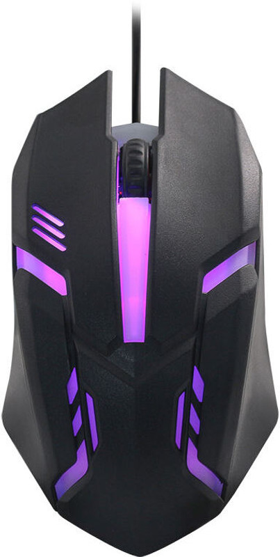 GAMESOUL RGB WIRED MOUSE FOR HIG-PERFORMANCE GAMING Wireless Ergonomic Mechanical  Gaming Mouse(Type C, Black)