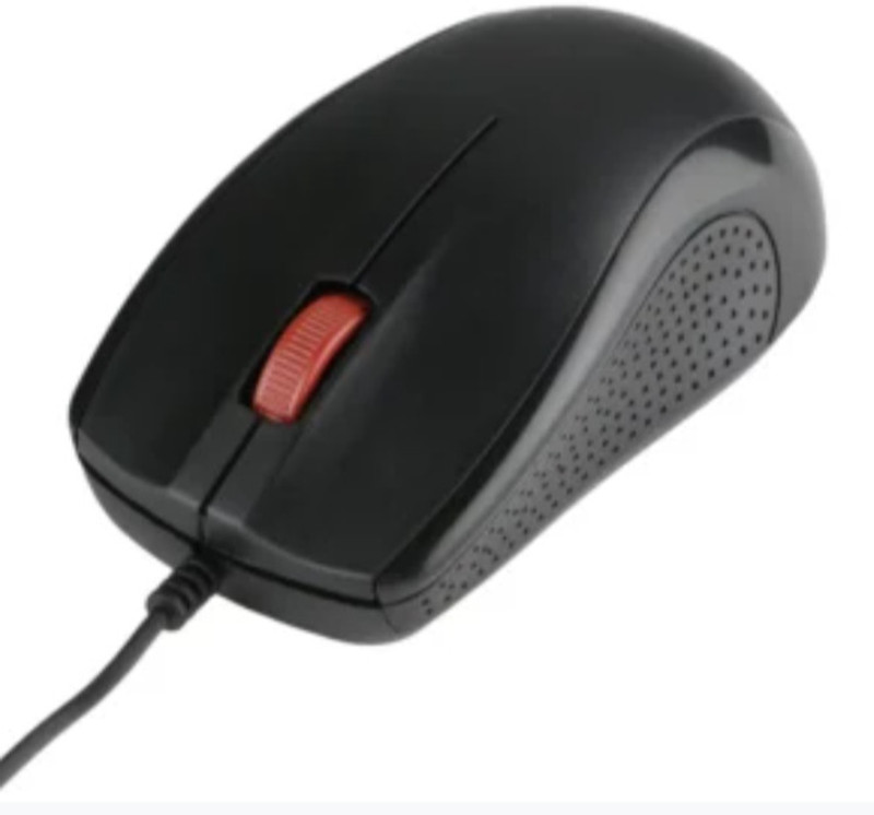 Live Tech ms19 Wired Ergonomic Optical Mouse(USB 2.0, Black)
