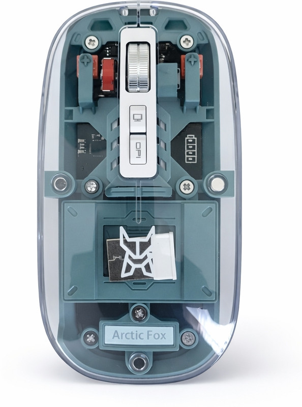 Arctic Fox 2.4 Ambidextrous Optical Mouse(Bluetooth, Type C, 2.4GHz Wireless, Transferrnt)
