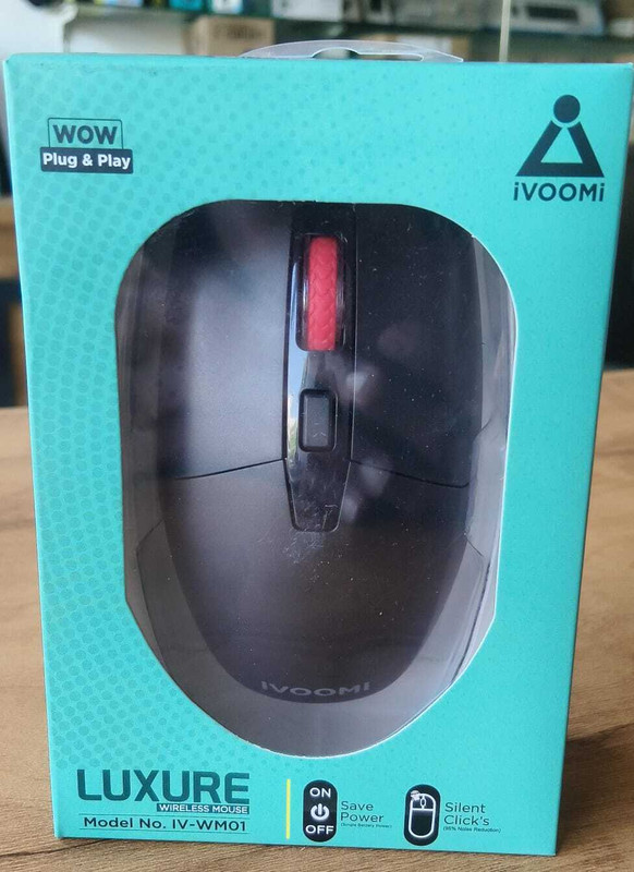 iVoomi IV-WMO1 Right Handed Optical Mouse(2.4GHz Wireless, Black)