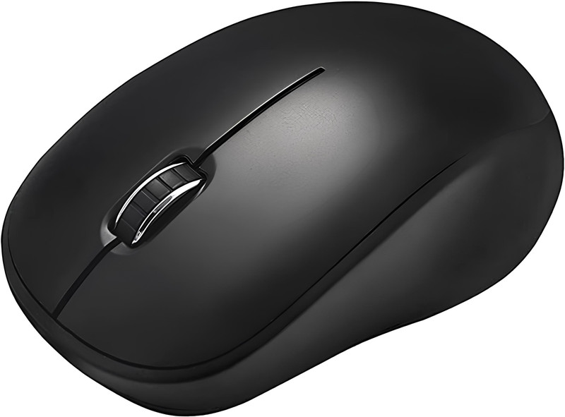 ELECTRO WOLF Cute Wireless Mouse 2.4GHz 1xAA Duracell Intelligent Power Saving with dongle Ambidextrous Optical Gaming Mouse(2.4GHz Wireless, Black)