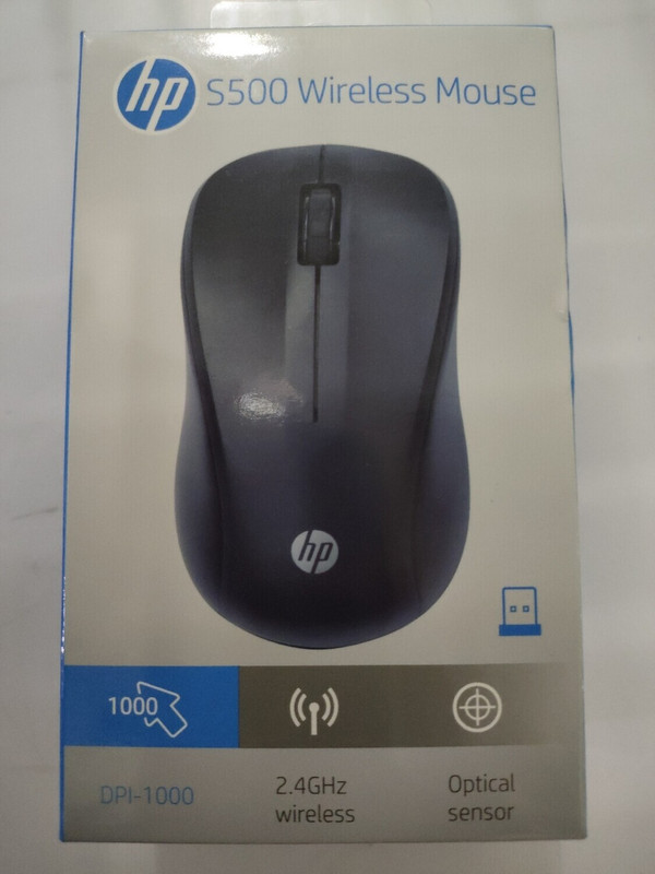 HP HPS500 Right Handed Optical Gaming Mouse(2.4GHz Wireless, Black)