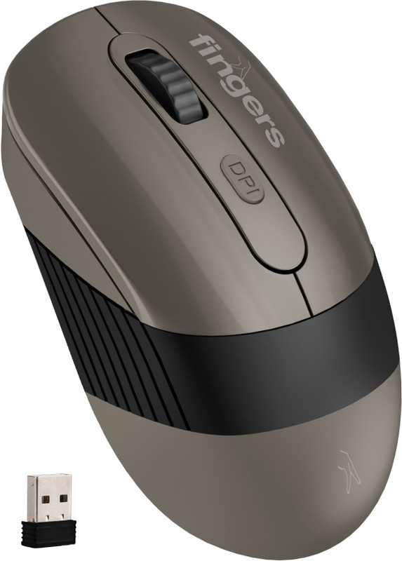 FINGERS AeroGrip Plus Ergonomic Optical Mouse(Bluetooth, 2.4GHz Wireless, Classic White)
