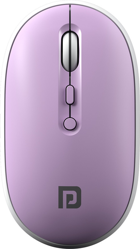 Portronics Toad II Bluetooth Wireless Mouse, Rechargeable, Desktop Show/Hide, Adjust DPI, Ambidextrous Optical Mouse(2.4GHz Wireless, Bluetooth, Purple)