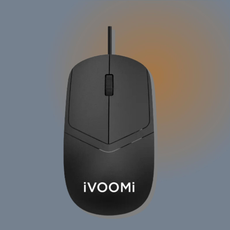 iVoomi BOLD (Pack of Two) USB Wired Ambidextrous Optical Mouse(USB 2.0, Black)