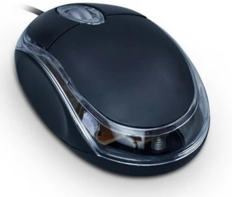 lookat Wired Optical Mouse, LED Tracking, Scrolling Wheel, Plug and Play Wired Ambidextrous Hybrid  Gaming Mouse(USB 2.0, Black)