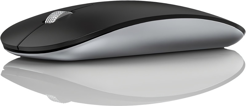 Offbeat Atom Dual Bluetooth 5.1 + 5.1 + 2.4Ghz wireless mouse, 3 devices connectivity Ambidextrous Laser Mouse(Bluetooth, Bluetooth, 2.4GHz Wireless, Black)