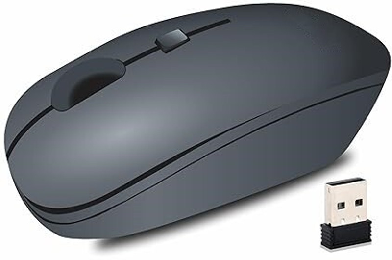 Kayra Mart High Performance 2.4GHz Wireless Optical Mouse Ultra Smooth Ambidextrous Optical Mouse With Bluetooth(2.4GHz Wireless, Black)